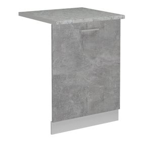 Vicco Tapa Del Lavavajillas R-line, Hormig&oacute;n, 60 Cm, Et M&aacute;rmol