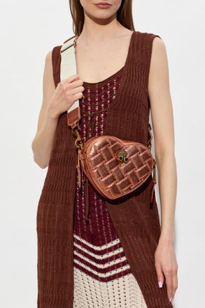 Kurt Geiger Shoulder Bag Kensington Heart, Womens, Orange