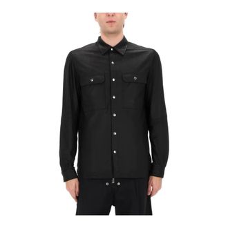 Rick Owens Buitenhemd - Heren - Leren en Su&egrave;de Jassen - Zwart - M - Jassen