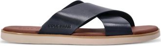Cole Haan Sandali in pelle con design a incrocio - Blu