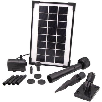 Ubbink Fuente Pompe - Ubbink - Solarmax 250 - Caudal 200 L/h - Panel Solar 6v 160ma - Chorros Volc&aacute;nicos Y Campana