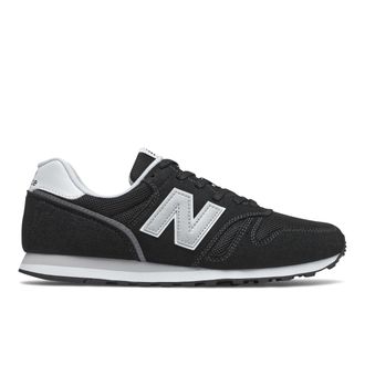 New Balance Sneaker NEW BALANCE M373, Herren, Gr. 40,5, schwarz, Leder, Textil, Schuhe Sneaker
