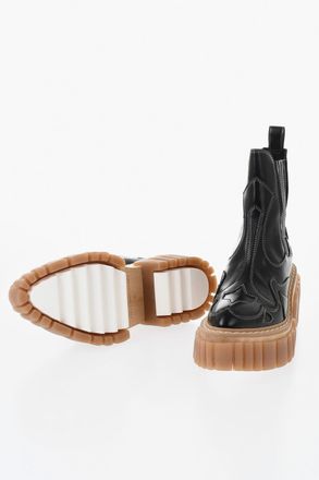 Stella McCartney Stivaletti Texani EMILIE con Cuciture a Vista 6cm Stella McCartney
