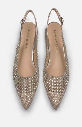 Alma En Pena Flat Shoe Details in Metallic Rust/copper at Nordstrom, Size 37