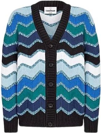 Missoni Heren, Truien, Blauw, Maat: S Katoen