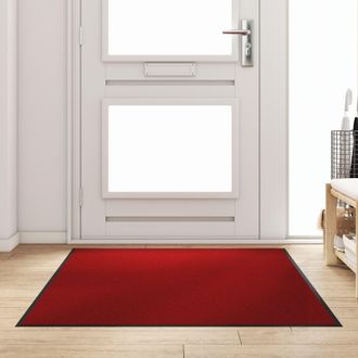Berkfield Home Red Rectangular Door Mat 120x180 cm | Size: Medium