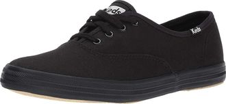 Keds Champion, Womens Low-Top Trainers, Black Upper / Black Sole, 6.5 Wide UK(40 Wide EU)