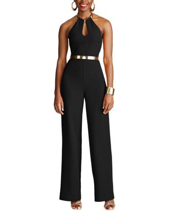 Halston Heritage Oki Stretch Crepe Jumpsuit