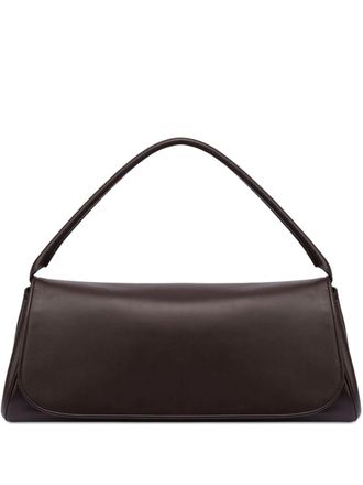 Alberta Ferretti leather shoulder bag - Brown