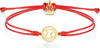 Mantra Zodiac Thread Bracelet in Cancer Yellow Gold at Nordstrom