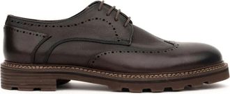 Sergio Moretti Bruin Leren Formele Schoenen - Heren - Veterschoenen - Bruin - 44 EU - Leer - Schoenen