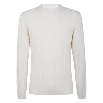 FILIPPO DE LAURENTIIS Trui met ronde hals - Heren - Truien - Wit - Maat: XL