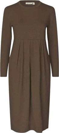 Masai Jurken - Dames - Casual kleedjes - Bruin - 2XL - Kleedjes