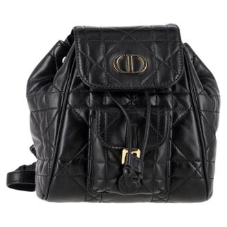 Dior Pre-owned Backpacks, female, Black, Size: ONE SIZE Pre-owned Leather dior-bags