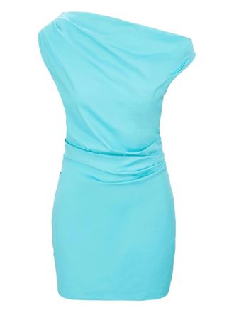 Staud Phare mini dress - women - Spandex/Elastane/Cotton - 4 - Blue