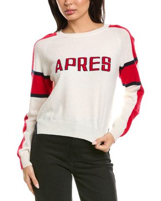 Brodie Apres Ski Club Crewneck Cashmere Sweater