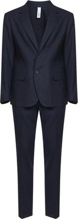 Hev&ograve; Galatina Suit - Heren - Business pakken - Blauw - XL - Linnen - Kostuums