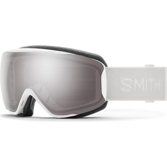 Smith Moment ChromaPop Low Bridge Snow Goggles in White Vapor/chromapop Platinum at Nordstrom