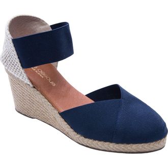 Andr&eacute; Assous Anouka Espadrille Wedge in Navy at Nordstrom Rack, Size 10