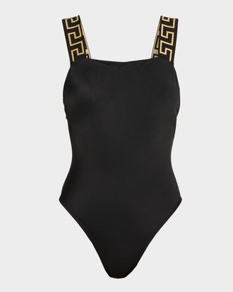 Versace Greca One-Piece Swimsuit