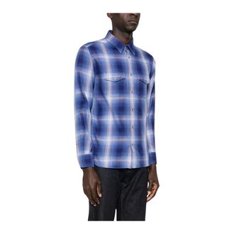 Tom Ford Casual Shirts, male, Multicolor, Size: 2XL Cotton Twill Button-Up Shirt