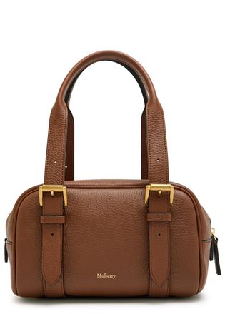 Mulberry Boston Small Grained Leather Shoulder bag - Tan - One Size