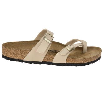 Birkenstock Mayari Birko-Flor Unisex Toe Post Sandals - Sandcastle - Size:UK 5.5