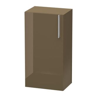 Duravit Armario Semi Alto Duravit Vero, 1156, Bisagra De Puerta Izquierda, 500mm, Color (frente/cuerpo): Marr&oacute;n Oliva Laca Alto Brillo - Ve1156l6161