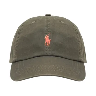 Polo Ralph Lauren Caps, male, Green, Size: ONE SIZE Iconic Cotton Chino Ball Cap