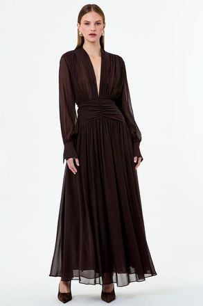 Nicholas Jocelyn Dress in Cacao at Nordstrom, Size 2
