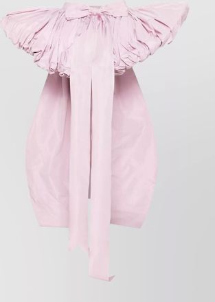 Dsquared2 high-low layered skirt bow detail