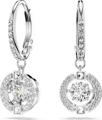 Swarovski Una Drop Oorbellen - Dames - Oorbellen - Grijs - ONE Size - Accessoires