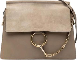 Chlo&eacute; Pre-owned Shoulder Bags, female, Brown, Size: ONE SIZE Pre-owned Leather Crossbody Bag