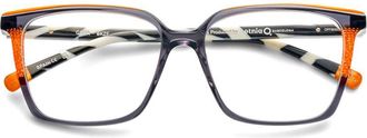Etnia Barcelona Gera Square Frame Eyeglasses with Translucent Grey