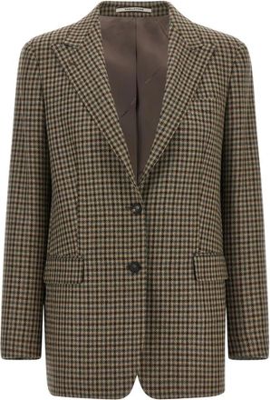 Tagliatore Bertha Blazer - Dames - Blazers - Bruin - XS - Katoen - Jassen