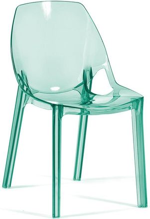 Siediti Fuori e Dentro Conjunto de 2 sillas en policarbonato verde