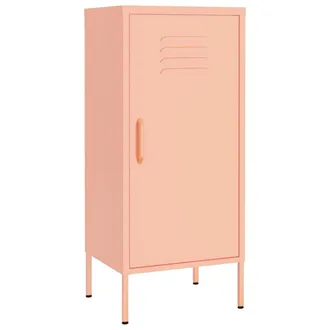 vidaXL Armario De Almacenamiento Acero Rosa 42,5x35x101,5 Cm Vidaxl