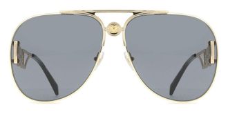 Versace VE2255 Asian Fit 100287 Mens Sunglasses Gold Size 63