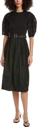 3.1 Phillip Lim Bonded Lace Puff Sleeve T-Shirt