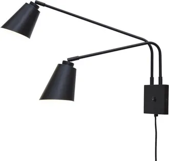 It's about RoMi Aplique 2 brazos en metal negro 130cm