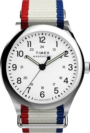 Timex Weekender New England Mens Grey Watch TW2Y15500 Nylon - One Size