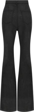 Rick Owens High-Waisted Flared Denim Jeans - Black