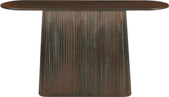Moloo Consola de 140 cm de madera maciza marrón