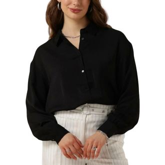 Moss Copenhagen Dames, Blouses & Shirts, Zwart, Maat: XS Viscose