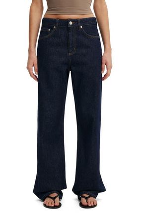 Cotton On Womens 91 Straight Jean in Aries Blue at Nordstrom, Size 8