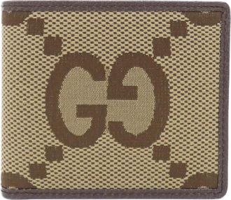 Gucci Brown Canvas Bill Wallet (Bi-Fold) (Pre-Owned)