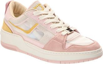 Ferragamo Destiny Suede-Trim Sneaker