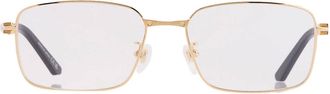 Cartier Santos de Cartier Demo Rectangular Mens Eyeglasses CT0555OA 001 55
