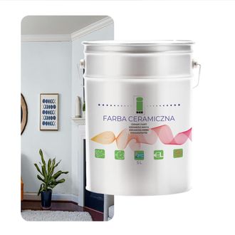 OEM Pintura Cer&aacute;mica Para Paredes Lavable Blanco Azulado Roto 5l Resistente A Las Manchas