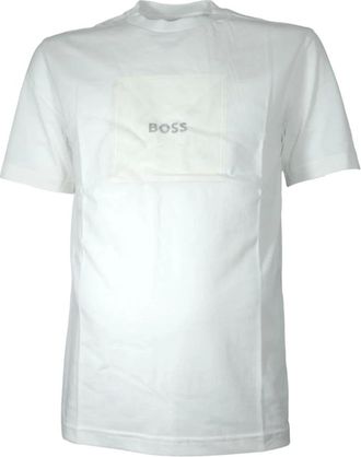 HUGO BOSS Hombre, Camisetas, Blanco, Talla: M